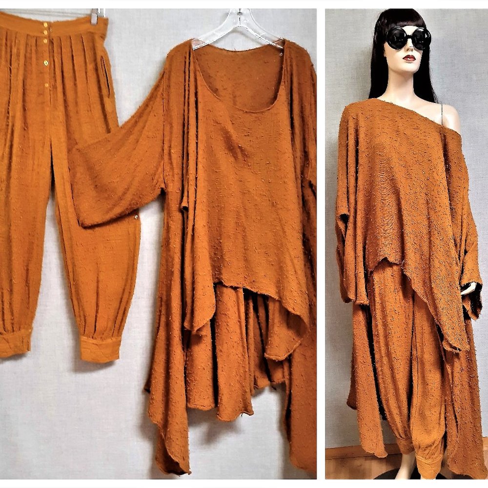 RARE Vintage Moroccan Draped Layers Pant & Top